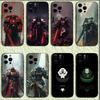 Чехол для телефона игры W-Warhammers 40k для iPhone 16,15,14,13,12,11,Pro,X,XS,Max,XR,Plus,Mini Мягкий черный чехол