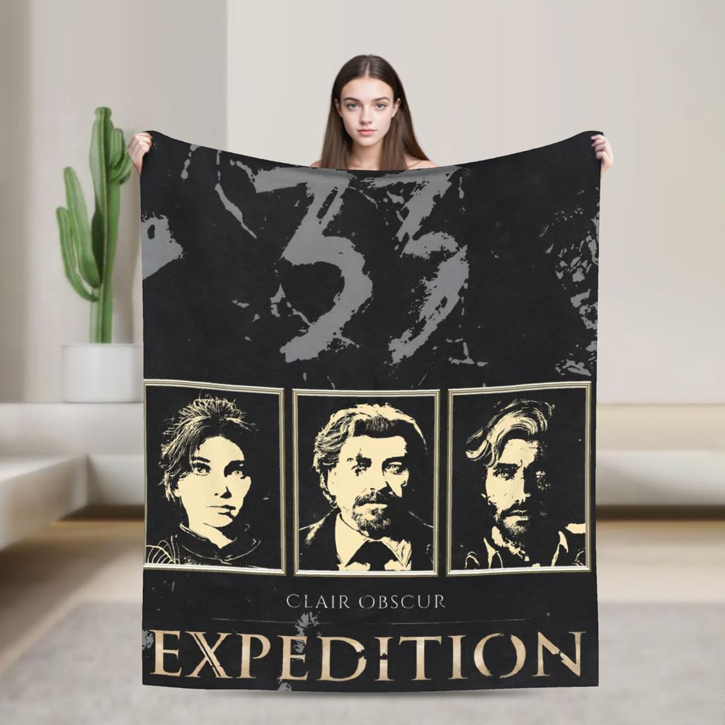 Clair Obscur Expedition 33 Плед Maelle Качество Супер Теплый Постельное белье Пледы Зимний Кемпинг Гостиная Узор Покрывало
