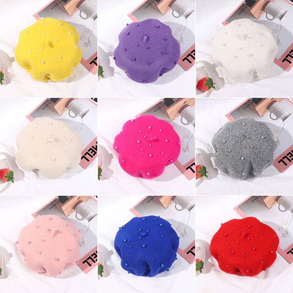 Kids Accessories Warm Autumn Winter Children Caps Beret Hat Headgear Girls Hats