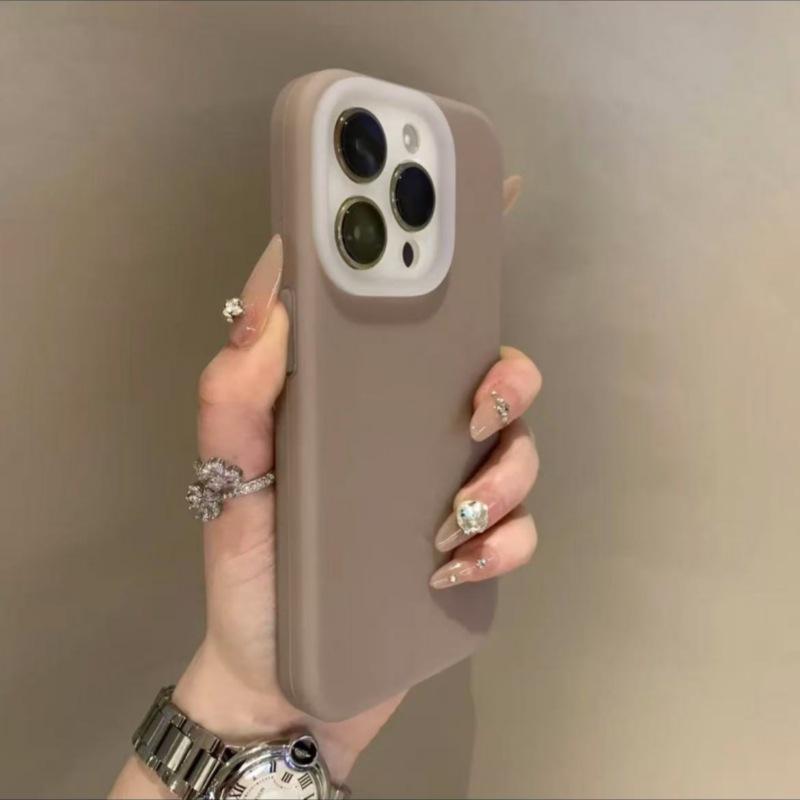 Подходит для iPhone 16 Pro Max Красный Желейный Чехол Encore Apple 15 Жидкий Защитный от Падений Чехол 13