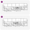 Outdoor Sofa Set with Cushions 8 pcs Natural and Anthracite