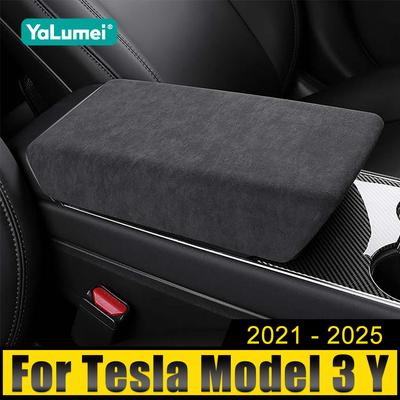 Для Tesla Model 3 Y 2021 2022 2023 2024 2025 автомобильный центральный консольный подлокотник защитный декоративный чехол наклейка чехол