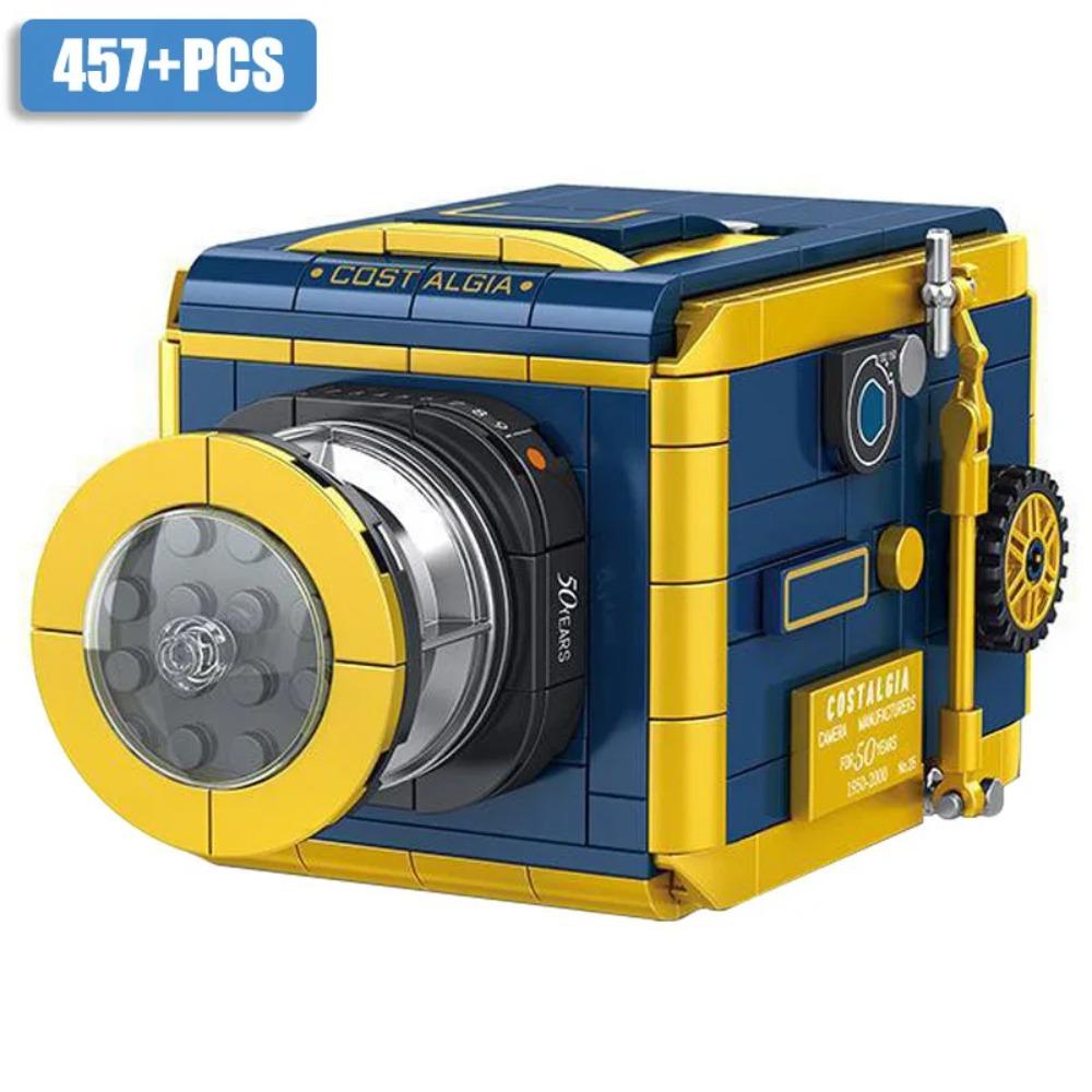 Город Hasselblad 503cx Цифровая зеркальная камера Ретро Двухобъективный зеркальный фотоаппарат Модель Строительные блоки DIY Кирпичи Игрушки Для Детей Подарки