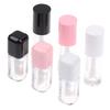 6Ml Empty Transparent Lip Gloss Tubes Big Brush Plastic Lip Balm Tube Lipstick Mini Sample Cosmetic Container Sample Bottle