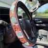Retro Western Cowboy Car Universal Steering Wheel Cover – Embossed Leather 14.5-15 Inch Anti-Slip Car Accessory For Trucks SUVs Cars – Boho