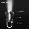 Flashlight Keychain USB Charging Hook 200 Lumen Ultra Bright Portable Emergency Flashlight Suitable for Camping, Hiking, Home,  Essential for Hiking