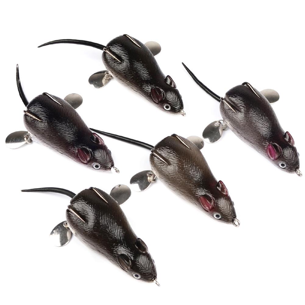 3D Mice Fishing Lure Kit Fishing Frog Bass Pike Snakehead Topwater Fishing Frog Lure Bait 17.43g / 7cm