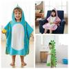 Мультяшное детское банное полотенце, однослойное, детская банная роба с динозавром, спальный конверт, мальчишеская накидка-полотенце, для ванны