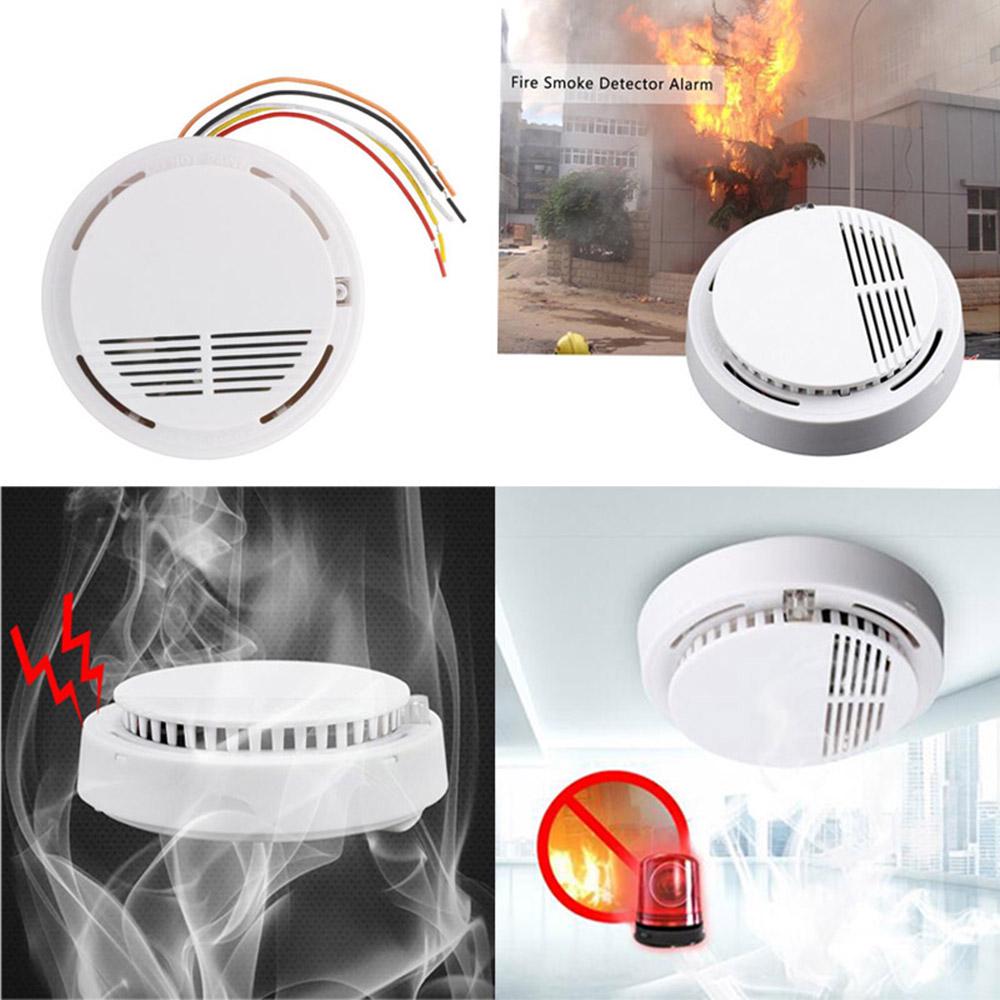 Independent Fire Alarm Sensor 85 dB Smoke Detector Smoke Fire Detector Tester Home Security System