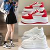 Women's Thick Soled Small White Shoes 2024 Spring and Summer New Versatile Korean Version Casual Student Daily Elevated Sneakers