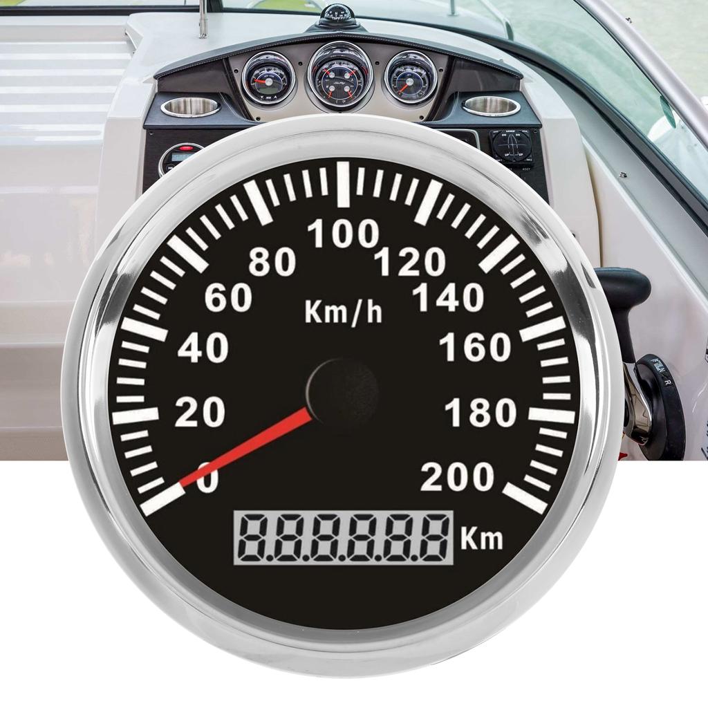 3‑3 8in Speed Gauge GPS 200km h Waterproof 12V 24V for Ship Yacht Motorcycle Vehicle