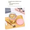 With Spoon Mason Jars Cereal Nut Yogurt Salad Cup Overnight Oat Glass Cup Multifunction Tumbler