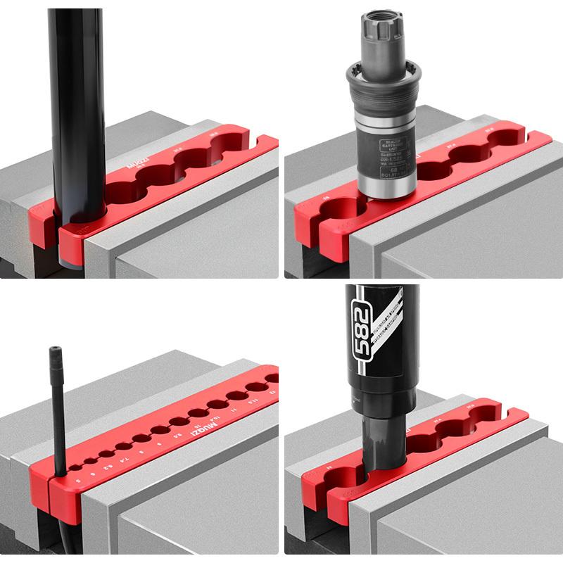 MUQZI Universal Aluminum Magnetic Vice Jaw Clamp 5–45mm Bike Table Vise Jaw Protective Insert