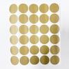 Набор из 30 золотых стикеров с царапающимся покрытием, 1 дюйм, для DIY скретч-карт