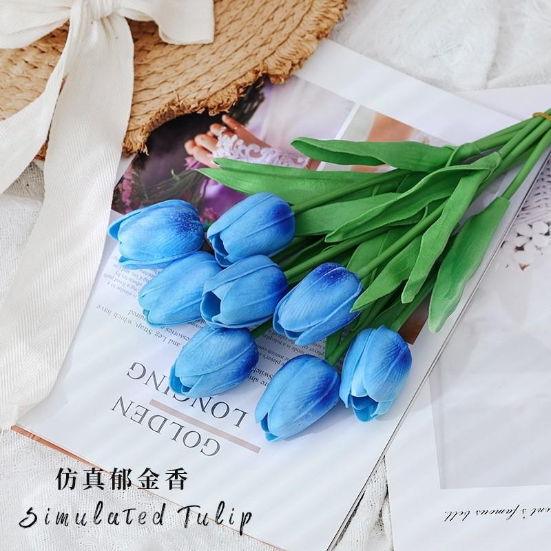 Разноцветный букет искусственных тюльпанов, цветочный для свадебной вечеринки, украшение, цветы, домашний, для улицы, садовый орнамент, принадлежности