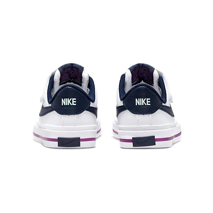 Nike Court Legacy Leather Повседневные Нескользящие Амортизирующие Прочные Низкие Детские Кеды для Скейтбординга Детские кроссовки Белые DA5381-117