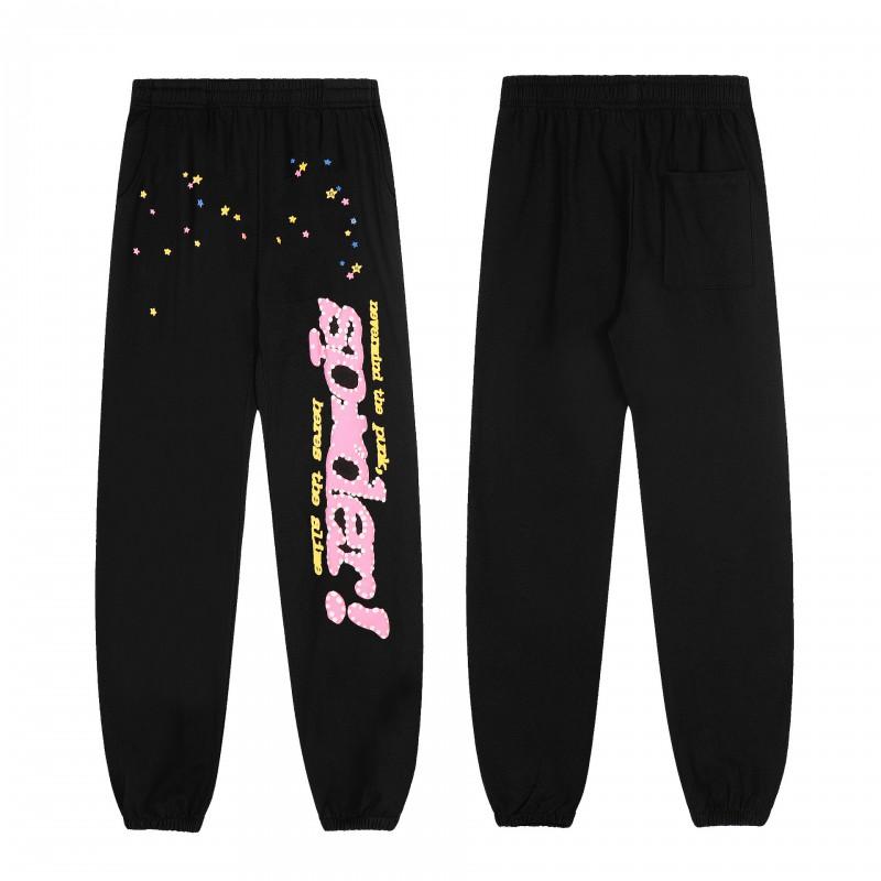 Men Women Casual Hooded Sweatshirt Jogger Pants Set With Foamed Star Letter Print Cotton Blend