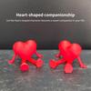 Романтическое красное сердце, 3D-печатная фигурка любви, подарок на День святого Валентина для пар, годовщину, день рождения, домашний декор, статуэтка