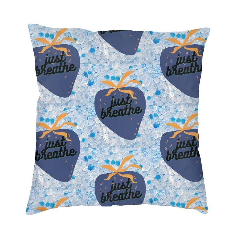 Blue Silica Gel Package Square Pillow Cover Home Decorative Cushions Throw Pillow For Sofa Double-Sided Printing