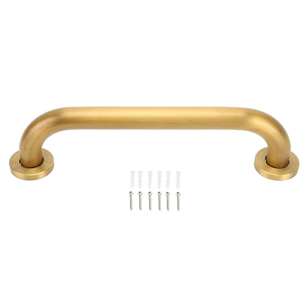 Copper Shower Grab Bar Bathroom Balance Bar Safety Hand Rail Bathtub Safety Handle for Elderly