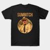 Men Black Print T-shirt Super Large TShirt POLICE SUMBITCH JUSTICE SMOKEY Bandit No-Cut Transfer Paper Print Cotton Tshirt
