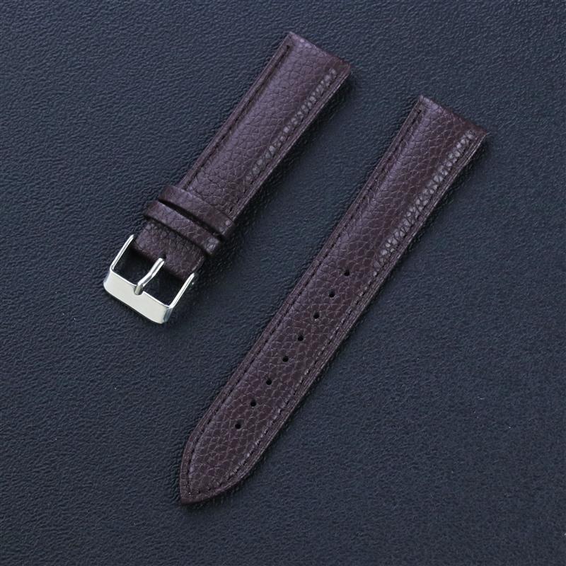 Цветной ремешок для часов из натуральной кожи - Мягкий, водонепроницаемый и прочный с пряжкой-штифтом, доступен в размерах 10~22 мм