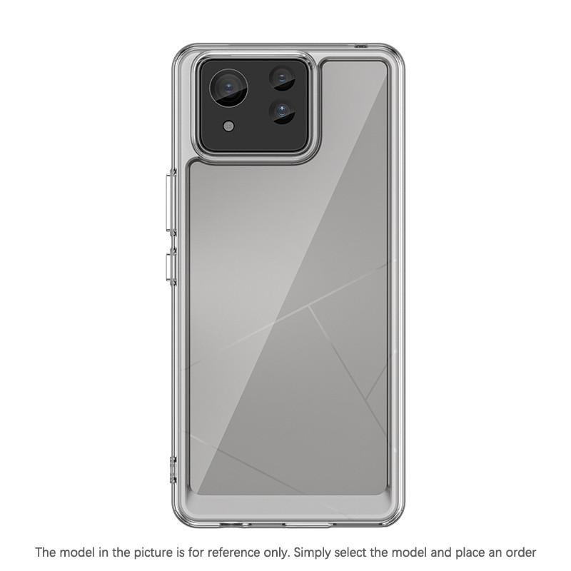 Прозрачный чехол PMMA для Asus Zenfone 11 Ultra 10 9 Zenfone11Ultra Zenfone10 Zenfone9 TPU цветной мягкий край жесткий чехол