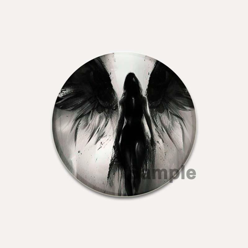 32/44/58 мм Король обезьян/Сунь Укун круглые булавки мультфильм Темный ангел/череп брошь индивидуальный значок ручной работы красивые аксессуары ювелирные изделия подарки