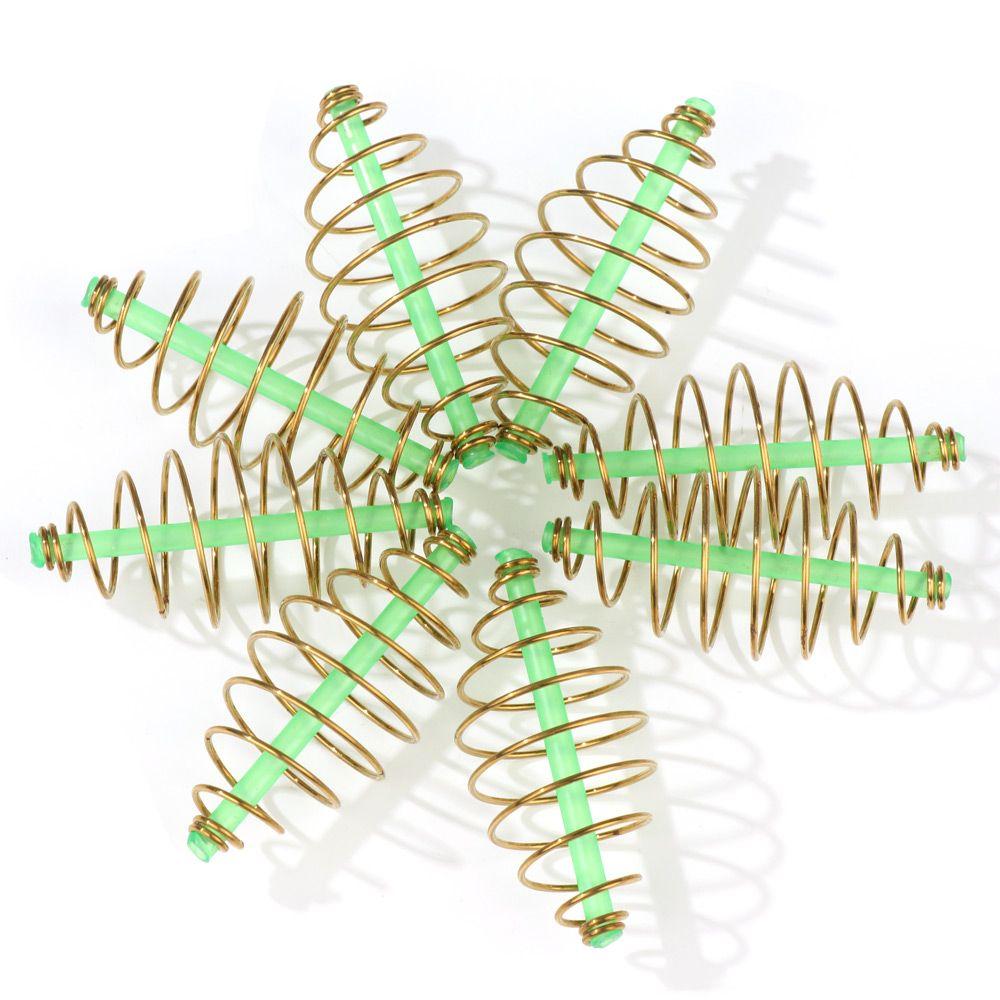 High Quality Olive Method Leader Spring Lure Hanging Tackle Fishing Bait Stainless Steel Feeder