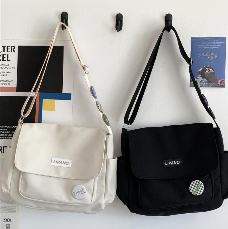 Instagram College Student Crossbody Bag Class Leisure Backpack Single Shoulder Bag Japanese Bag Female Retro Postman Bag Male