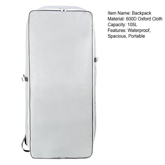 105L надувной рюкзак для путешествий с веслом, сумка для переноски весла, водонепроницаемый рюкзак для серфинга стоя с SUP-бордом