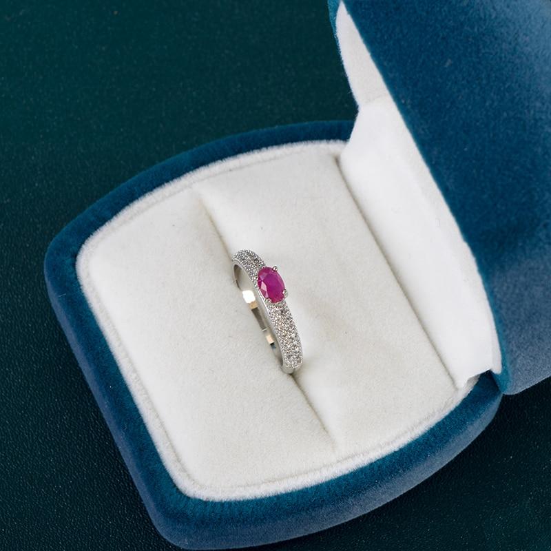 BELLA BOX Factory Wholesale Retro Female Ring Band Classic Oval Cubic Zircon Prong Setting Wedding Finger Ring For Women Gift