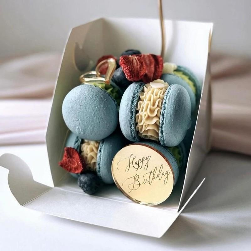 5 штук insКруглый акриловый топпер для торта «С Днем рождения», украшение для торта на вечеринку по случаю дня рождения