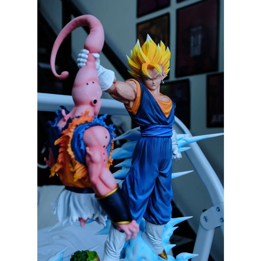 Мультяшная 33см Dragon Ball Z Мультяшный Персонаж Маджин Буу Против Веггетто Поддерживает GK Цифровая ПВХ Статуя Коллекционная Модель Кукла Игрушка Стату