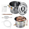 10L Distiller Moonshine Alcohol Stainless Copper DIY Home Water Wine Essential Oil Brewing Kit