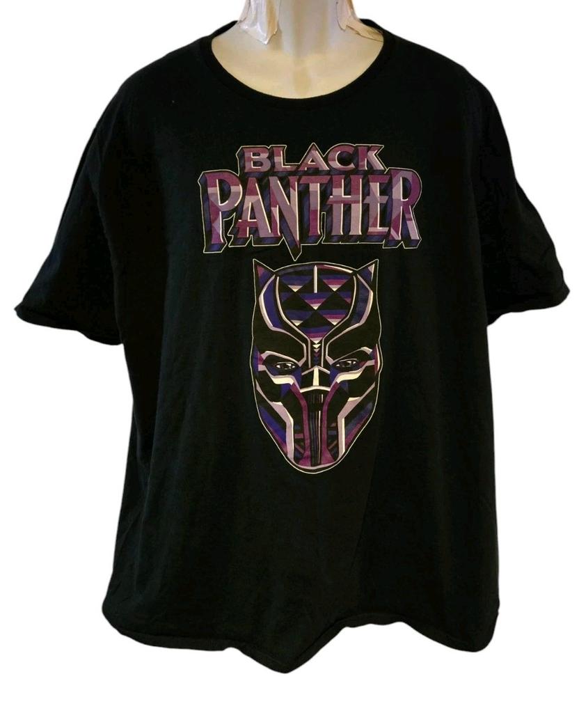 Marvel Black Black Panther Short Sleeve Graphic T-shirt Adult Size 3XL Guc