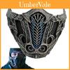 Латексная полумаска Скорпиона из Mortal Kombat для Хэллоуина и косплея