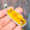 Wonderful Citrine Gemstone Handmade Solid 925 Sterling Silver Jewelry Pendant