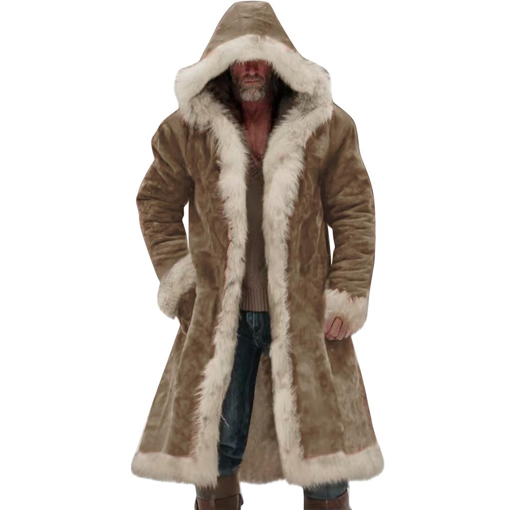 Мужская однотонная куртка с карманом на пуговицах, рабочая одежда плюс, мужское повседневное длинное пальто