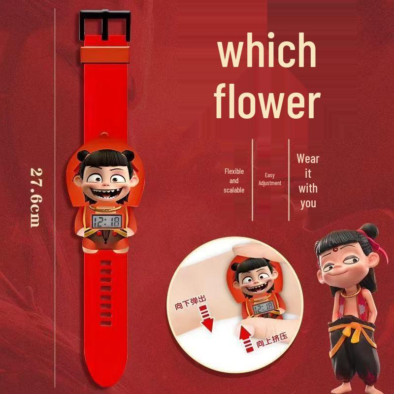 Электронные часы Nezha с декомпрессией - издание Magic Boy, идеальный новогодний подарок для детей младшего школьного возраста.