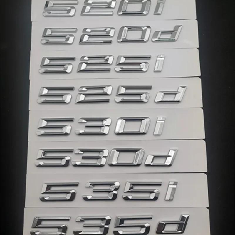 3D ABS For BMW E39 F10 E60 F11 530d 520d 520i 535d 535i 540i 525d 530i Emblem Letters Sticker Car Trunk Badge Accessories SK0