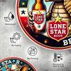 1 шт. Деревянная вывеска для пива Lone Star Armadillo, 8x8 дюймов, винтажное круглое настенное искусство, прочное, устойчивое к атмосферным воздействиям, не выцветает, идеально подходит для декора дома, офиса, бара, кафе