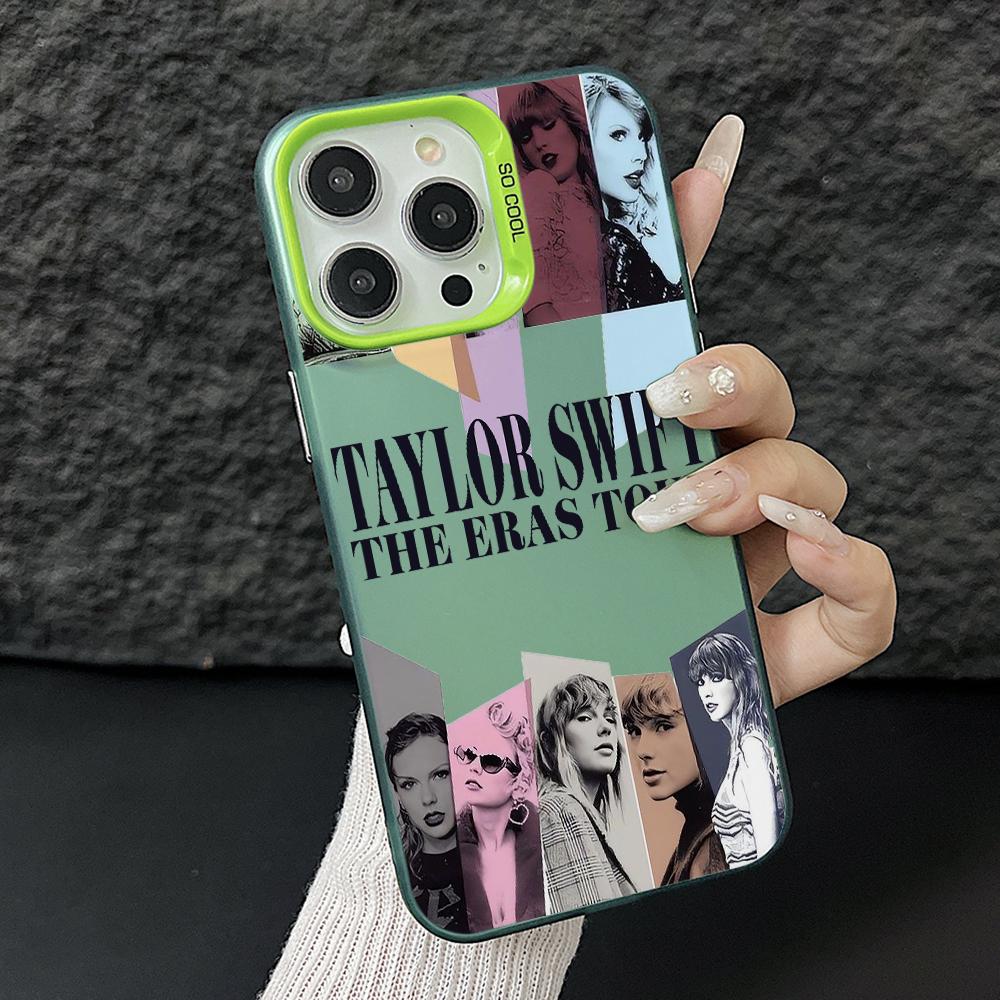 Чехол для телефона Singer Girl T-Taylors для iPhone 17 Air 16 16e 15 14 Plus 13 12 11 Pro Max X Xs XR 8 Цветной Серебристый Жесткий Чехол