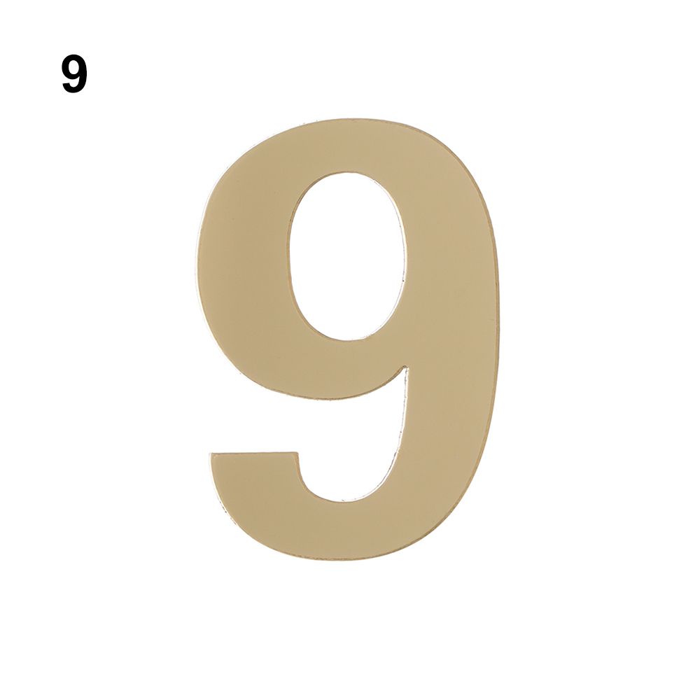 Home Door Label Self-adhesive Gate Digits Door Numeral Plaque Door Plate Number House Drawer Sign