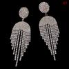 S925 Silver Needle Classic Shiny  Earrings Ladies Exaggerated Long