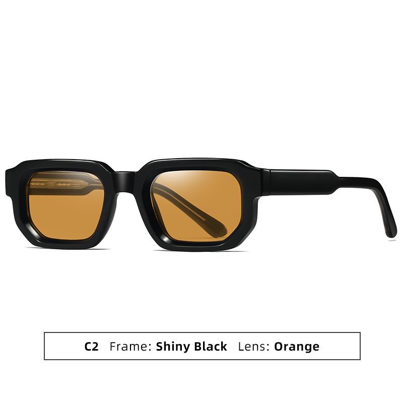 Винтажные Панк Квадратные Солнцезащитные Очки Женские Для Мужчин Мода Роскошный Дизайн Бренда Оттенки Для Вождения На Открытом Воздухе Популярные Мужские Классические Солнцезащитные Очки