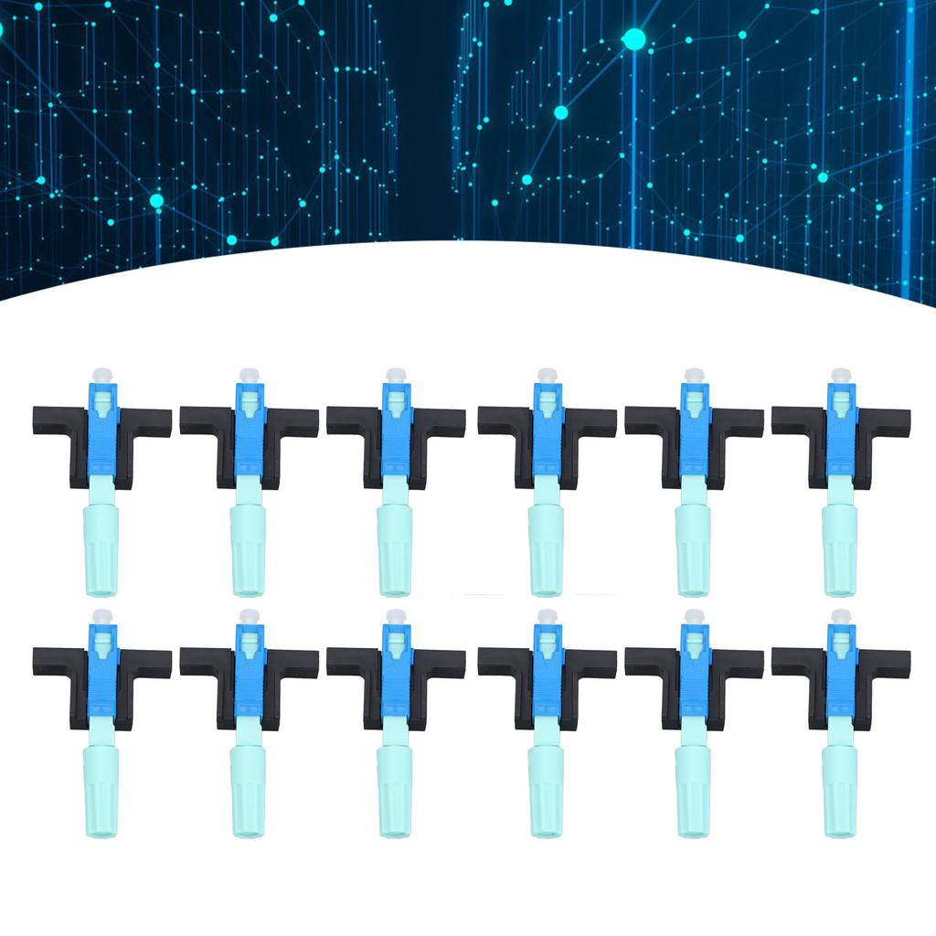 20PCS FTTH Embedded Fiber Connectors SC-UPC Cold Splicing Single Mode Fiber Optic Quick Connector T