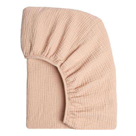 Простыня для детской люльки, однотонная, эластичная кромка, простая установка, подходит для овальных, круглых, прямоугольных матрасов в форме песочных часов