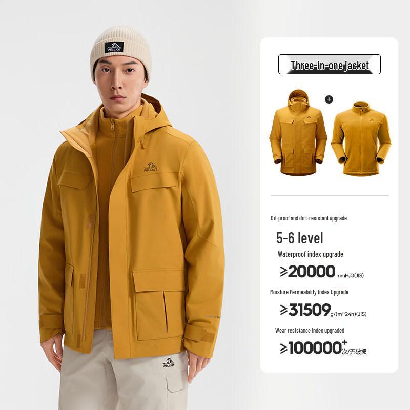 Pelliot Men's Outdoor 3-in-1 Mountain Climbing Jacket