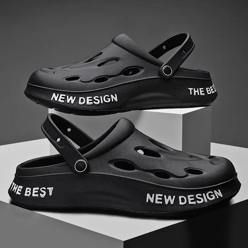 Fashion Slip-resistant Platform Slippers for Men Beach Sandals Man Casual Cheap Liquidation Rubber Designer Luxury 2024 Style Eva Shoes
